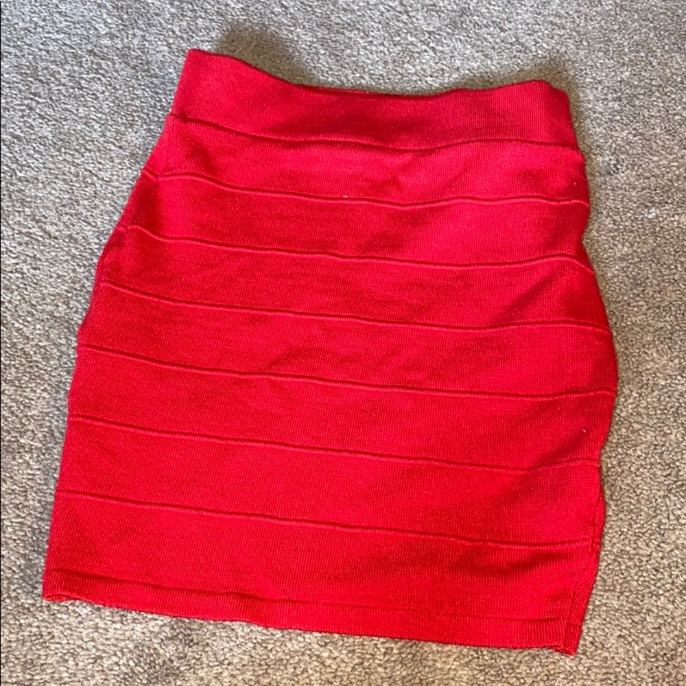 Red Mini Skirt